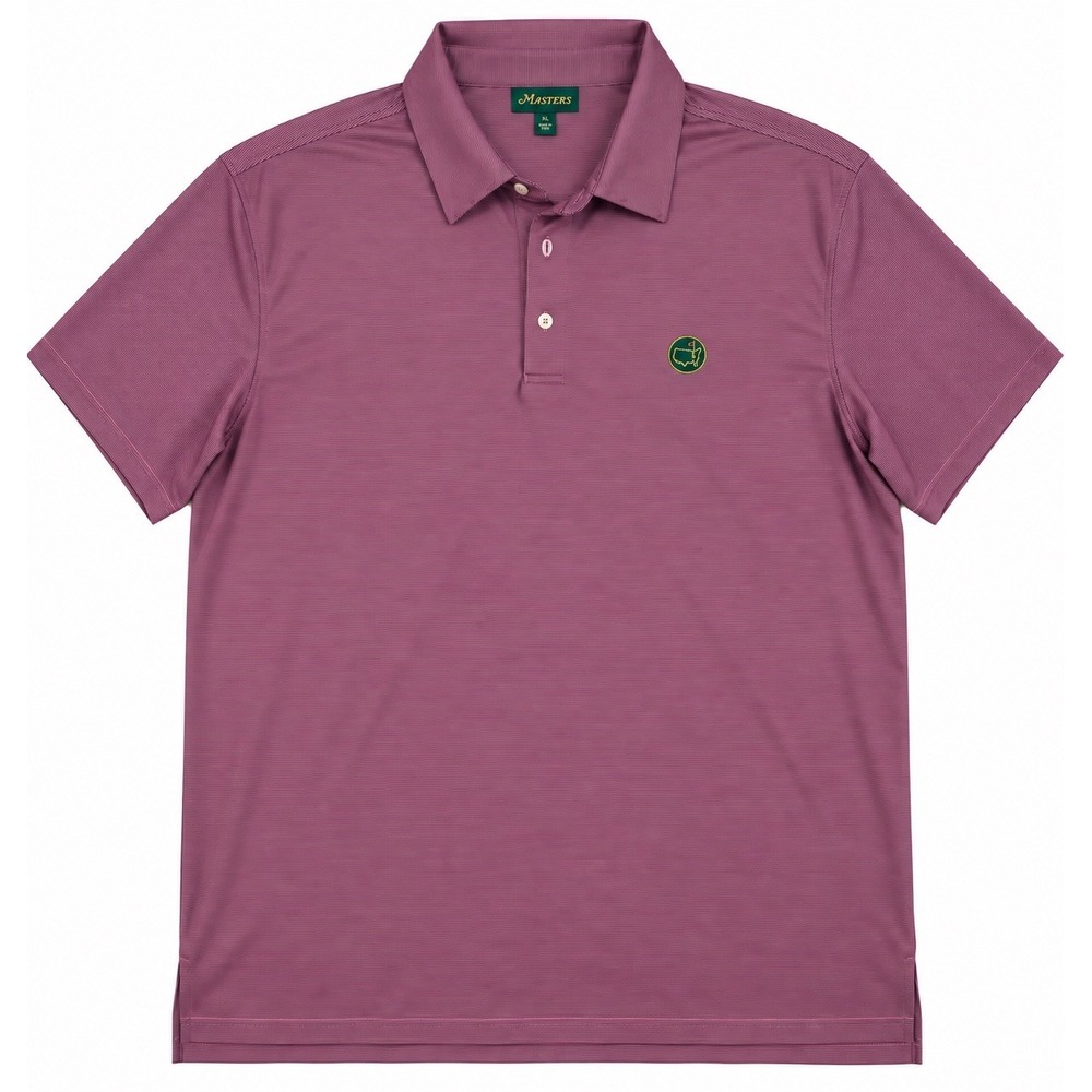Masters 1934 Golf Polo Mens XL Pink Navy Stripe Augusta National Performance